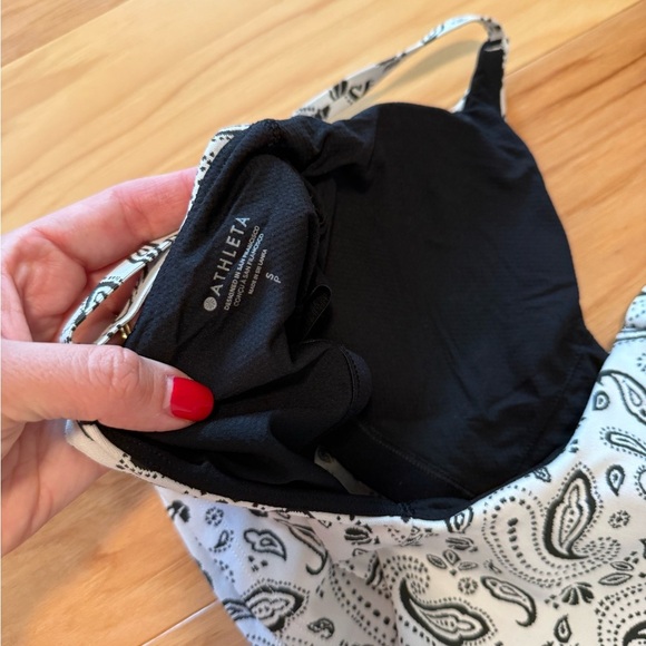 Athleta Black and White Paisley Bralette - Picture 3 of 3